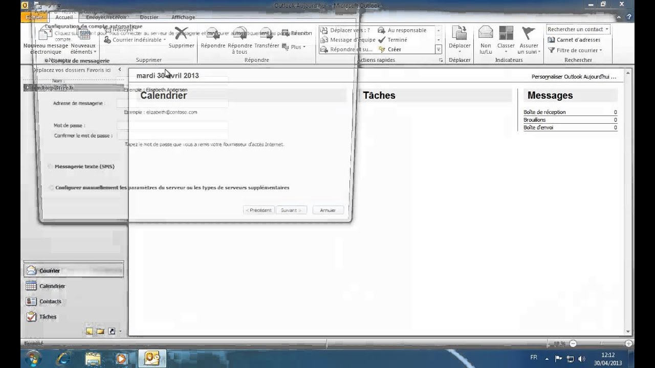 Outlook 2010 Cr ation D un Compte De Messagerie YouTube Outlook 2010 Cr Ation D Un Compte De Messagerie Youtube