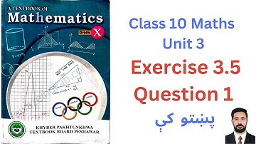 Class 10 Maths Exercise  3.5 Question 1