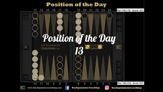 Backgammon - Position of the Day: 13 - Intermediate COURSE