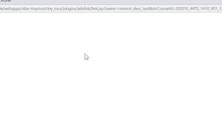 How to insert a link in your text on Blackboard