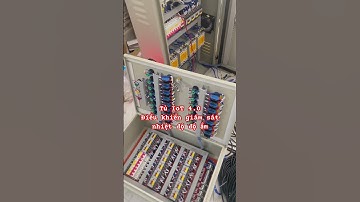 Tủ IoT Giám Sát Nhiệt Độ Độ Ẩm #techx #tudonghoa #dieukhientudong #electricalautomation #cnc