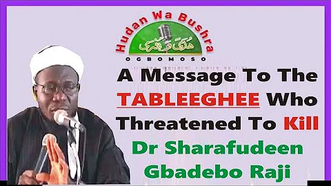 A Messagees To Tableeghee Who Threatened to Kill D...