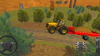 Real Farming Cargo Tractor: New Driving Simulator-Village Tractor Cargo Transport Android Gameplay screenshot 4