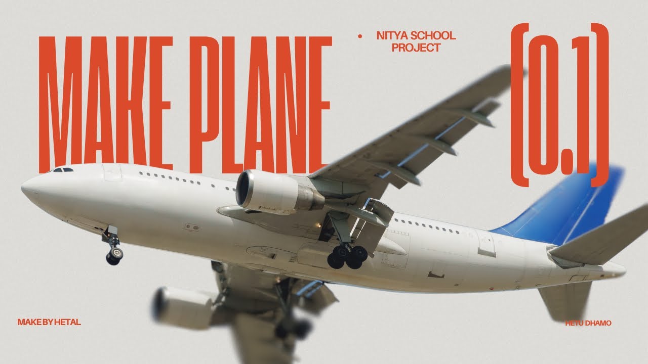 Making Airplane with Ice-cream Sticks l Nitya School Project