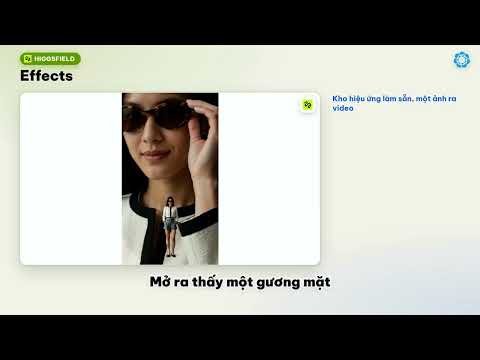 Higgsfield Effects: một tấm ảnh ra cảnh mở đầu kiểu thời trang