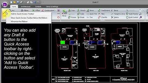 Draft it - customise the quick access toolbar