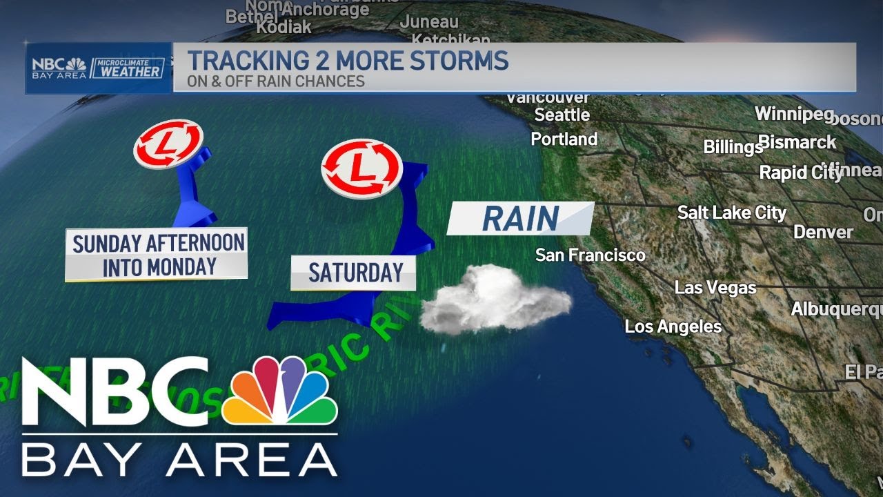 Bay Area Forecast: 2 storms brings heavy weekend rain - YouTube