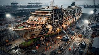 How 100,000 - Ton Luxury Cruise Ships Are Cut Down & Recycled (Full Process)