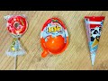 ASMR Kinder Joy Unboxing 🍩 Lollipop Unpacking #candyopeningvideo #lolipopunpacking #surpriseeggs
