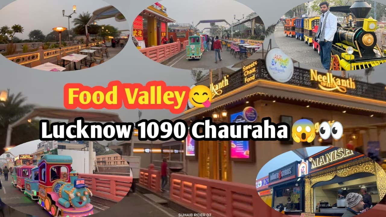 New Food Valley 1090 Lucknow🍟😋न्यू चटोरी गली 1090 लखनऊ👌🏻🍔Lucknow 1090 Chauraha🔥🥪Food Valley Ambedkar