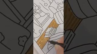 Como fazer efeito de piso de madeira no estilo BOBBIE GOODS  #desenho #arte