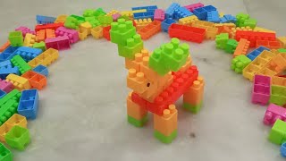 How to make a Deer from building blocks - Satisfying Building Blocks ASMR #asmrsounds