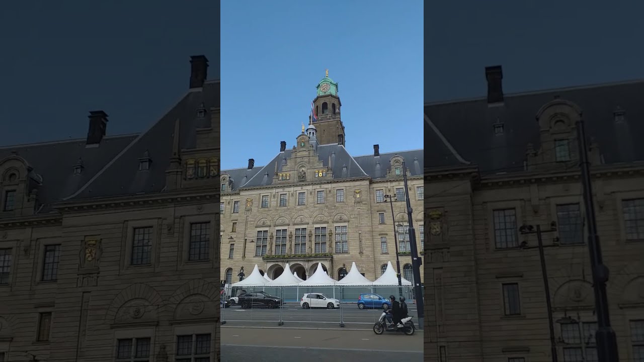 The Beautiful Rotterdam City Hall Surviving 1940 German Bombing Lots Of Migrants Including Me