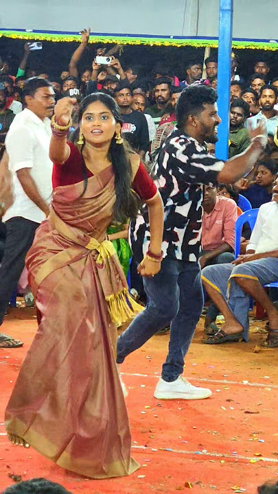 Tamil Actress Priya Madhu Semma Kuthu Dance In Kulasai Dasara 2024 #dance #kulasaidasaradance