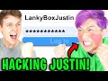 Can LANKYBOX JUSTIN Get His HACKED ROBLOX ACCOUNT BACK!? (RAGE MOMENTS)
