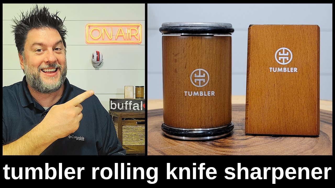 Tumbler Rolling Knife Sharpener™ - Knife Sharpening Made Easy - Rolling  Knife 196852865703