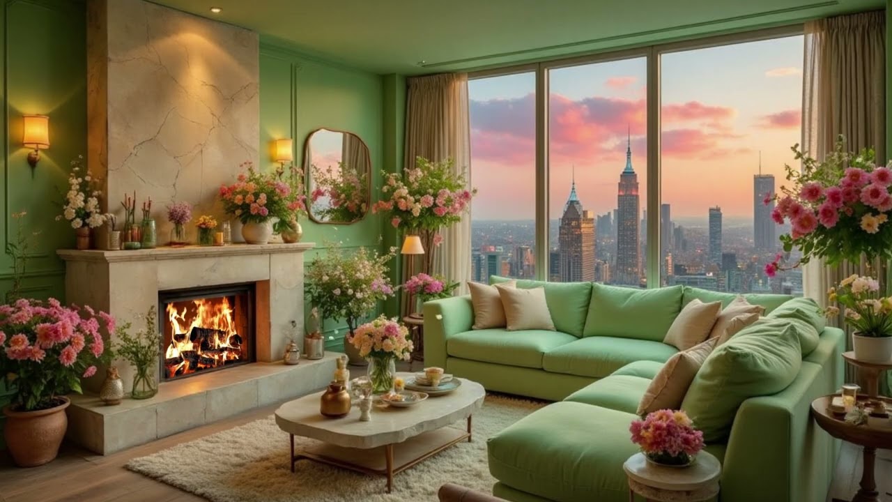 Relaxing Piano by the Fire | Warm Music & Crackling Fire for Calm