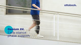 Genium X4. Early stance phase support.Β | Ottobock Professionals