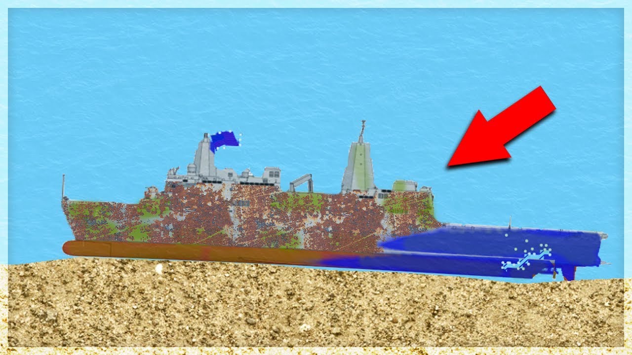 ЧТО ПРОИСХОДИТ С КОРАБЛЁМ ПОСЛЕ ЗАТОПЛЕНИЯ? FLOATING SANDBOX - YouTube