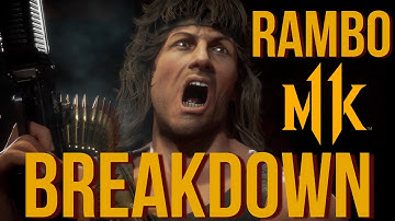 RAMBO BREAKDOWN: BEST CUSTOM VARIATION + NEW TECH! (EXPLAINED) - MORTAL KOMBAT 11 ULTIMATE
