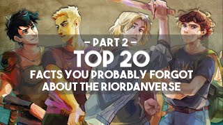 أهم 20 حقيقة قد نسيتها على الأرجح حول Riordanverse (الجزء 2)