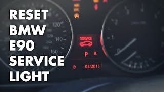 How to reset BMW E90/E92 Service Light - Oil, Brake Fluid, Etc