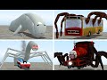 THOMAS SCARY VS BRIDGE WORM VS BUS EATER VS CHOO CHOO VS OTHER MONSTER in Garry&#39;s Mod!