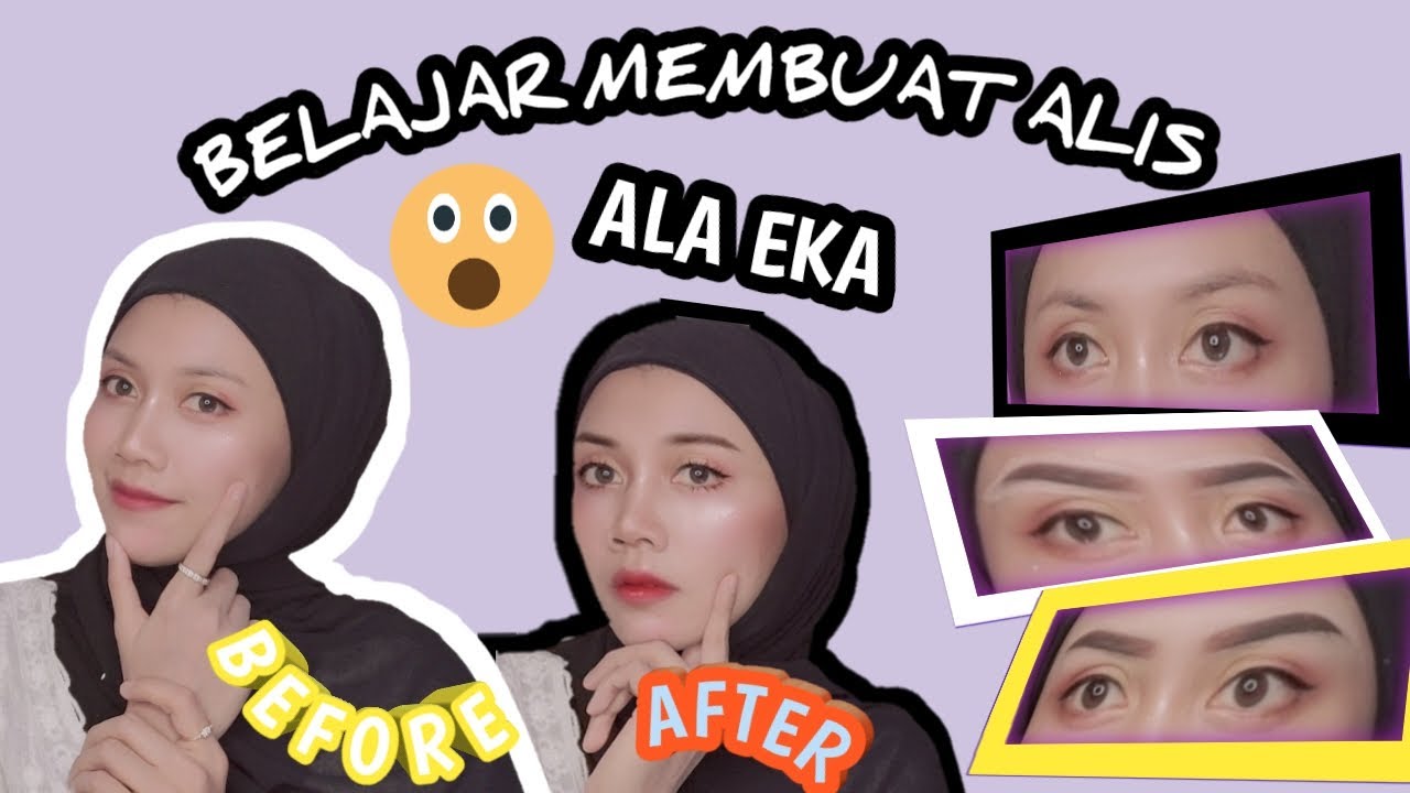 CARA GAMBAR ALIS UNTUK PEMULA cuma pake pensil alis 