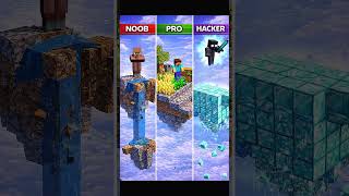 Skyblock: Noob vs Pro vs Hacker  #brainrot #animation #skyblock #minecraft #trollface  #hypixel