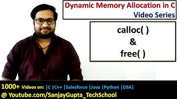 Use of calloc( ) and free( ) functions of DMA in c programming | by Sanjay Gupta