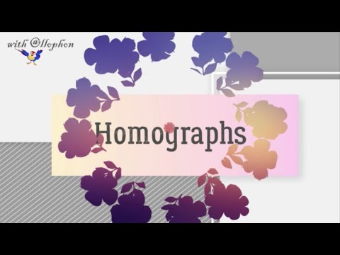 Homograph (Омографы) в английском языке