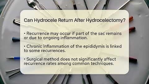 Can Hydrocele Return After Hydrocelectomy? - The Operating Table