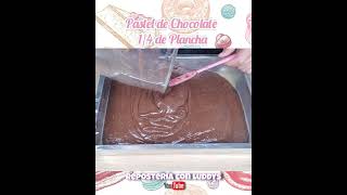 PASTEL DE CHOCOLATE 1/4 DE PLANCHA #shorts