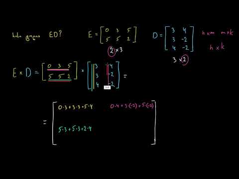 მატრიცების გამრავლება