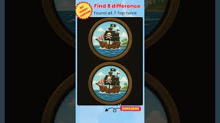Find 8 Differences and Comment |  No Hurry Ver #5 - A Pirate Ship