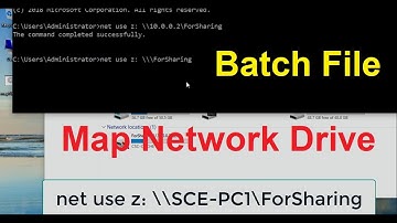 Map Network Drive Through Double Click || Map Network Through Batch file in Urdu/Hindi