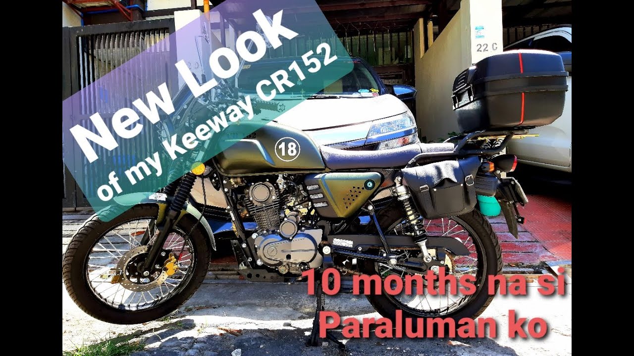 my 10 months old Keeway Cafe Racer 152 | New Look - with topbox | # ...
