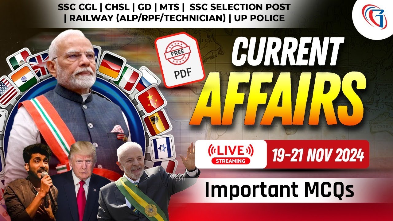 19th to 21st November Current Affairs 2024 | Daily Current Affairs ...