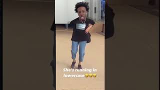 she running in lowercase