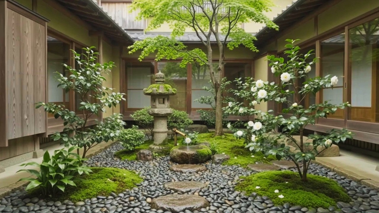 Creating a Tranquil Japanese Garden｜Stone, Moss, and Traditional