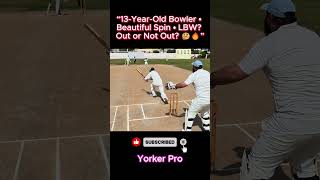 13-Year-Old Spinner’s Magic! Perfect LBW… OUT or NOT OUT? 🏏🔥