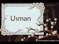Usman  name whatsapp status/sad poetry for usaman/ usman miss you/ sad poetry for usman/ sad ghzal