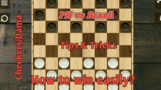 Checkers/Dama - PH vs Brazil (Online Game) screenshot 4