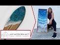 Realistic ocean wave surfboards and sculptures by roni langley