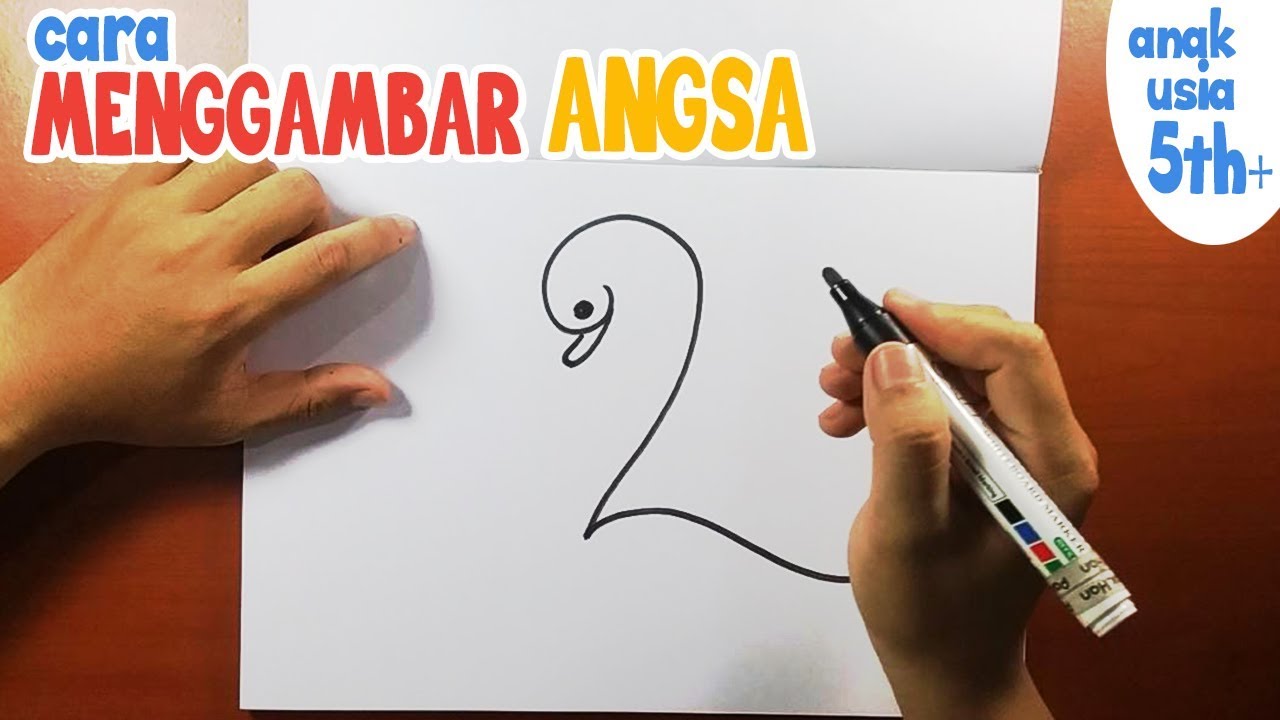  Cara  Menggambar  Binatang  Angsa  untuk Anak 5th How to 