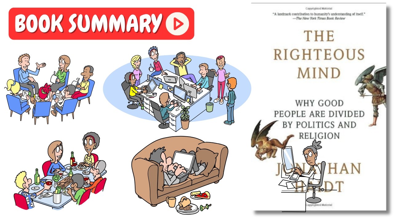 The Righteous Mind by Jonathan Haidt [Book Animated Summary] | Key ...