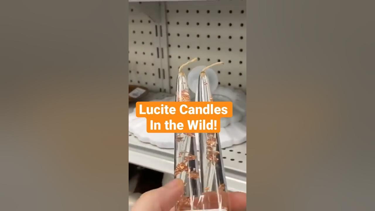 Lucite Candles at Goodwill! thriftwithme vintage trendy YouTube