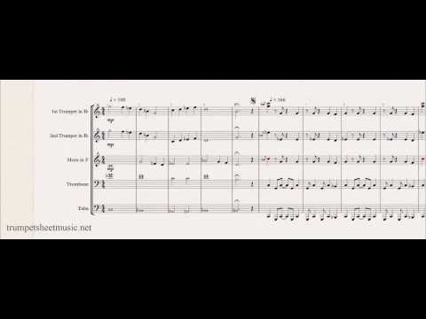 trumpet sheet music youtube gaming gourmet race sheet music