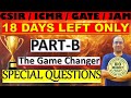 18 Days Left 🔥 PART-B Game Changer Special Questions | CSIR-NET Life Sciences | YT LIVE I Dr. ASHISH