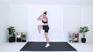Squat with Front Kick Combo